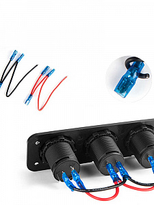 TDS TS-CAU48 Зеленый Разветвитель авто (Врезной)